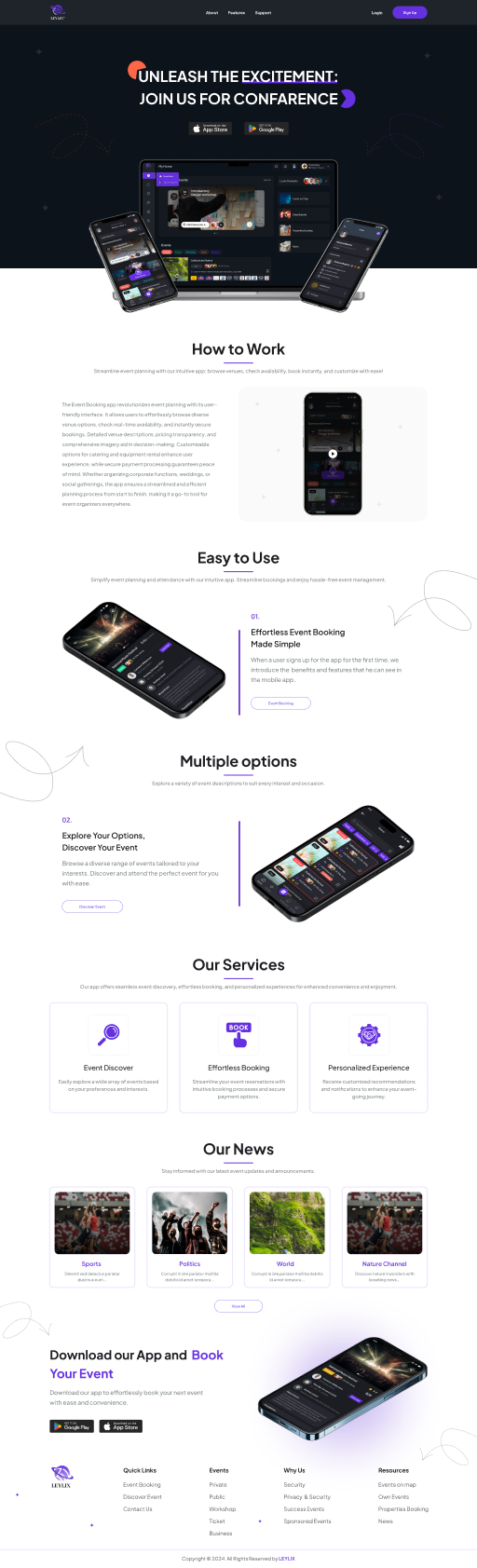 Leylix App Vorschau zur Ticketbuchung und Eventverwaltung in NRW